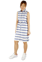 Basic Stripe Dress in Blue-Dresses-Elynn Reflection