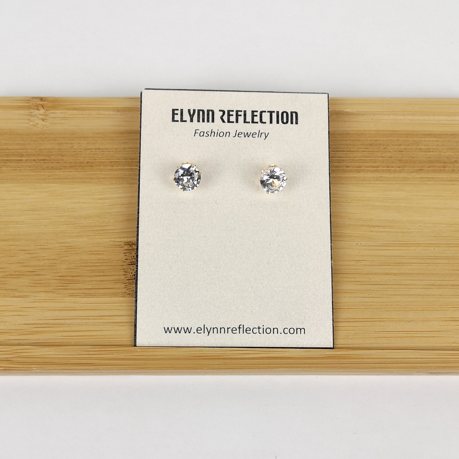 Crystal Stud Earrings-Earrings-Elynn Reflection