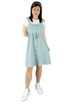 Drawstring Dress in Mint-Dresses-Elynn Reflection