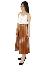 High Waisted Culottes in Burnt Orange-Culottes-Elynn Reflection