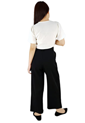 Pleated Pants in Black-Pants-Elynn Reflection