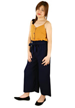 Pleated Paper Bag Pants in Navy-Pants-Elynn Reflection