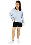 Trumpet Sleeves Top in Baby Blue-Tops-Elynn Reflection